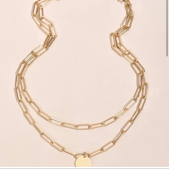 💛Gold Chain Layered Necklace💛 - Picture 2 of 5